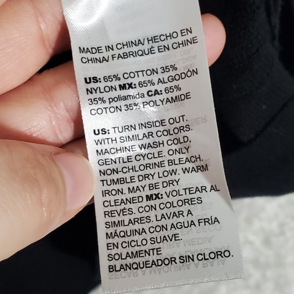 Chicos Sweater Womens 3 US XL Black Asymmetrical Stretch Minimalist Capsule - Picture 6 of 12